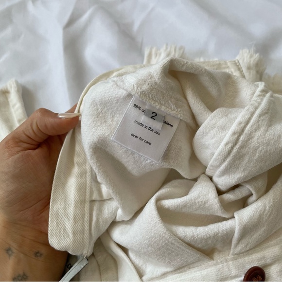 Rachel Comey Wide Leg Raw Hem White Denim Size 2 - Picture 12 of 12